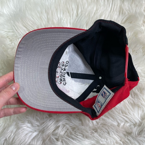 Vintage Chicago Bulls NBA Logo Athletic Splash 90’s Snapback Hat Cap Rare - Picture 3 of 6